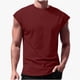 thumbnail image 1 of Hombres sin Mangas Camiseta Delgada Kam Hombro Color Sólido Suelto Ajuste, Transpirable Y Cómodo Top de Verano, 1 of 5