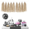 thumbnail image 4 of 30PCS Paper Tassels Tassel Garland DIY Hanging Stripe Paper decorations Party Garland Decor for Party Wedding, Festival, Baby Shower Decoration - golden, 4 of 6