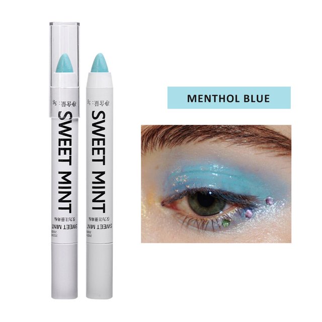 Lápiz Delineador de ojos blanco brillo sombra de ojos Lápiz Delineador mate brillante Negro azul verde plata Lápiz Delineador de ojos maquillaje brillo gusano de seda