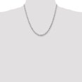 thumbnail image 2 of 14k White Gold 20 Inch 4.5mm Rope Chain Necklace Pendant Charm, 2 of 9