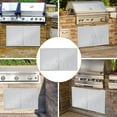 thumbnail image 6 of Outdoor Kitchen Doors, 42" W x 21" H Stainless Steel Outdoor Kitchen Doors, Flush Mount BBQ Access Door with Handle for Outdoor Kitchen, BBQ Island, Grilling Station, 6 of 8
