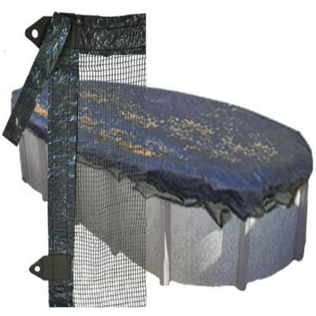 - 18'x40' Oval Above Ground Pool Tux Leaf Guard