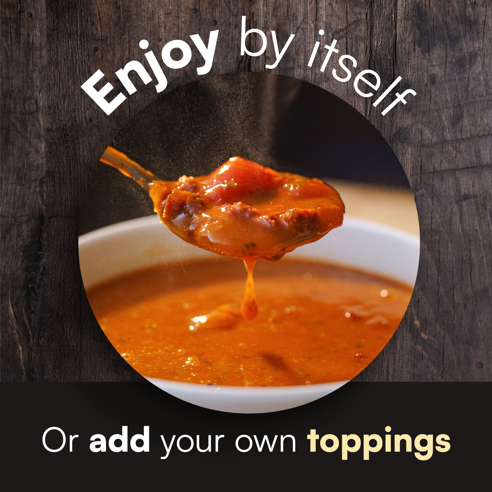 Proper Good Pepperoni Pizza Soup, Ready in 90 Seconds, Shelf Stable Meal, 12 oz