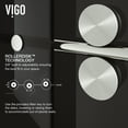thumbnail image 5 of VIGO Elan 68 to 72 in. W x 74 in. H Sliding Frameless Shower Door in Stainless Steel with 3/8 in. (10mm) Black Tint Glass, 5 of 14
