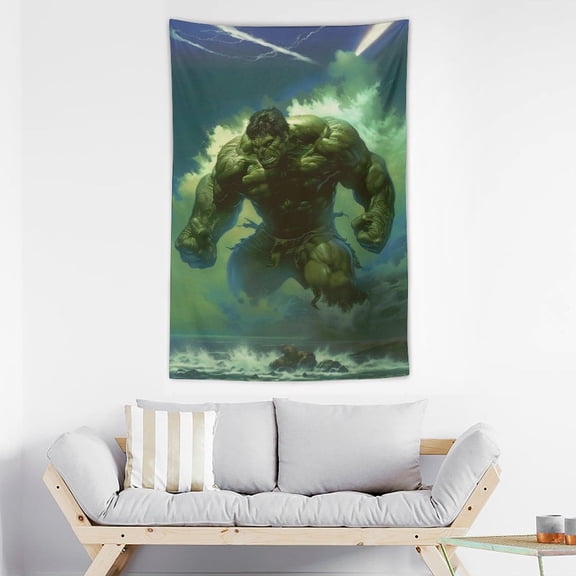 Hulk Tapestry Soft Cool Pattern Wall Blanket Hanging Tapestries for Bedroom Living Room Dorm Decor 40x60inch