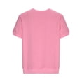 thumbnail image 5 of Hrsba Women Sweatshirts Crew Neck Quarter Zip Short Sleeve Loose Casual Pullover Light Daily Fashion Top Sweatshirt, 5 of 8