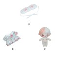 thumbnail image 3 of Doll Naked Cotton Comfortable Soft Adorable Rose Lace Dressing Colorful Hair BandWave Point Doll's Accessories Girls As Shown Naked Doll, 3 of 9