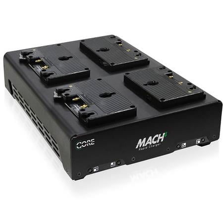 UPC: 0184323005987 | MACH-Q4A Four-Position 3-Stud Simultaneous Rapid Charger for 4x 98Wh Batteries