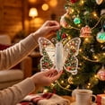 thumbnail image 6 of Christmas Cash Gift Butterfly Ornament, Money Holder for Rolled Bills, Hanging Christmas Tree Decoration, Festive Stocking Stuffer Keepsake for Holiday Gifting, 6 of 7