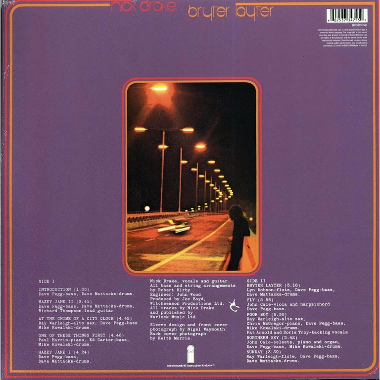 Nick Drake - Bryter Layter - Music & Performance - Vinyl - Walmart.com