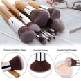 thumbnail image 2 of BS-MALL Juego de 11 Brochas de Maquillaje de Bambú Sintético, Kabuki para Base, Polvos, Difuminado, Corrector, Sombras, Rubor, Cosméticos, con Bolsa Organizadora y Esponja, 2 of 8
