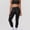 Black, variant on PISONIC Polka Point Workout Sets for Women 2 Piece Spaghetti Straps Cross Back Sports Bra Matching High Waist Legging Gym Yoga Pilates Outfits