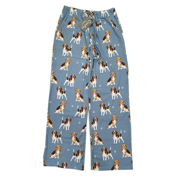 E & S Imports Women's #014 MEDIUM Beagle Dog Lounge Pants - Pajama Pants Pajama Bottoms - Medium