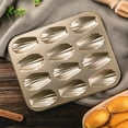 thumbnail image 3 of Coofit Madeleine Pan 12-Cavity Non-stick Seashell Shape Madeleine Mold Baking Mold, 3 of 10