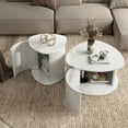 thumbnail image 5 of Furniture of America Elara Wood 2-Piece Coffee Table and End Table Set in White, 5 of 20