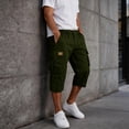 thumbnail image 2 of Mens Cargo Shorts Bermuda Travel Relaxed Fit Tactical Shorts Hiking Summer Lightweight Below the Knee Shorts, 2XL, 2 of 9