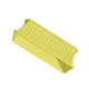 thumbnail image 3 of Resina rectangular maceta de drenaje agujero vegetal plantador de flores hogar jardín bandeja de planta amarillo 44x19x14cm 3 Piezas Inevent HA6722-07B, 3 of 6