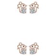 thumbnail image 1 of Jumpingount 2 pack/lot Look con estos bonitos y minimalistas pendientes de tuerca para mujer delicados pendientes de plata para mujer declaración oro rosa 1 2Conjunto, 1 of 6