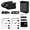 thumbnail image 2 of Motorcycle Intercom 1500M 4 Riders Group Intercomunicador 4-way Full-duplex BT5.1 Interphone IP65 Music Sharing+ FM, 2 of 7