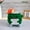 Green, variant on Adorable Crochet Dumpster Fire-Crochet Trash Can Burning-Emotional support Dumpster Fire-Thank you for gifts-Funny Desk Decor