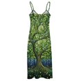 thumbnail image 4 of Tree with Life Sleeveless Dress Woman Fashion Long Dresses Women's Summer Suit Dress Summer 2025 Women, 4 of 6