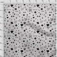 thumbnail image 4 of oneOone Cotton Silk Light Gray Fabric Doodle Sewing Material Print Fabric By The Yard 42 Inch Wide, 4 of 4