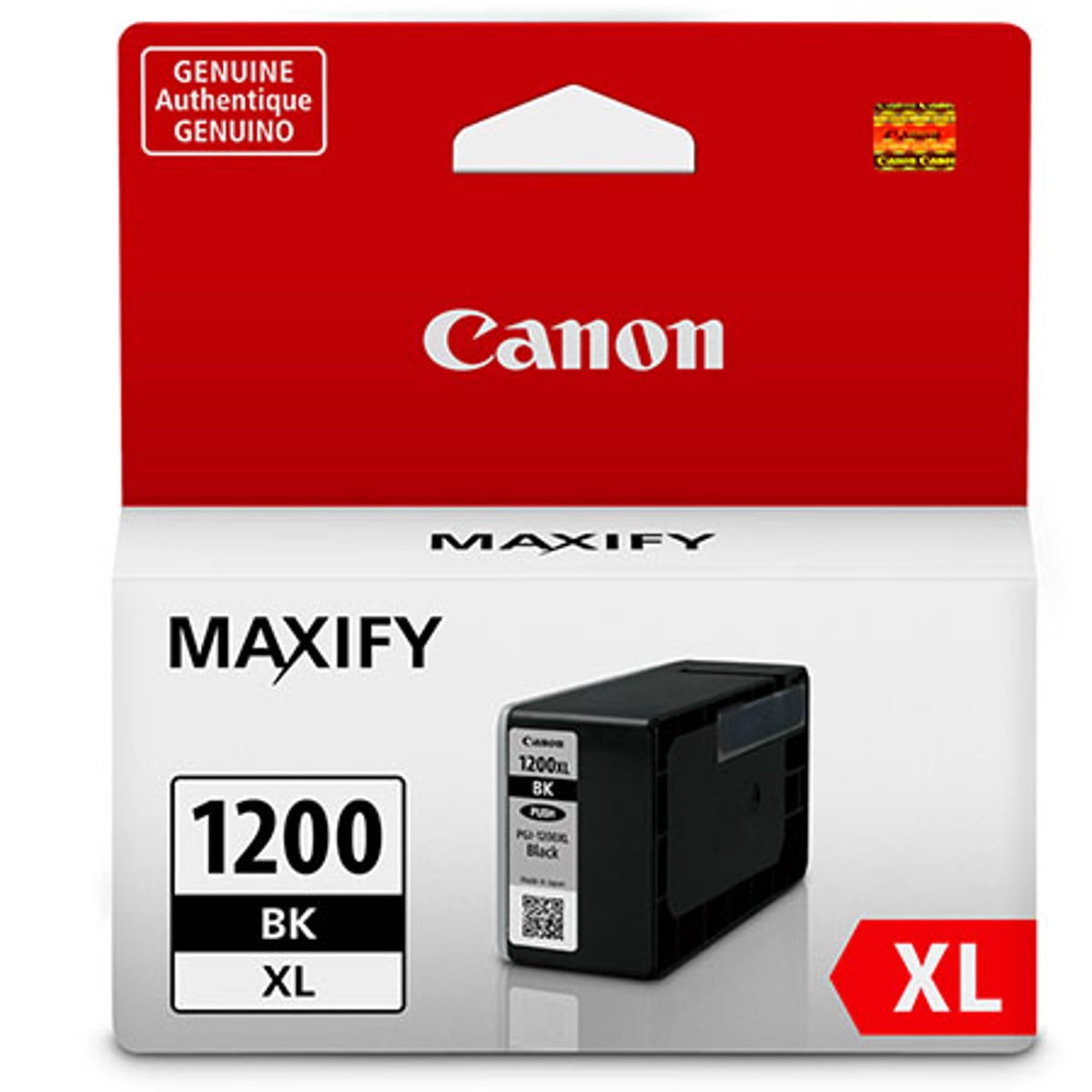 Canon 2 Pack PGI-1200 XL Black Pigment Ink Tank for MAXIFY MB2020, MB2120, MB2320, and MB2720 Printers, 1200 Pages Yield