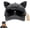 Black, variant on Y2K Cat Ear Trucker Hat with Detachable Sunglasses Vintage Washed Baseball Cap Pilot Style UV Protection Snapback