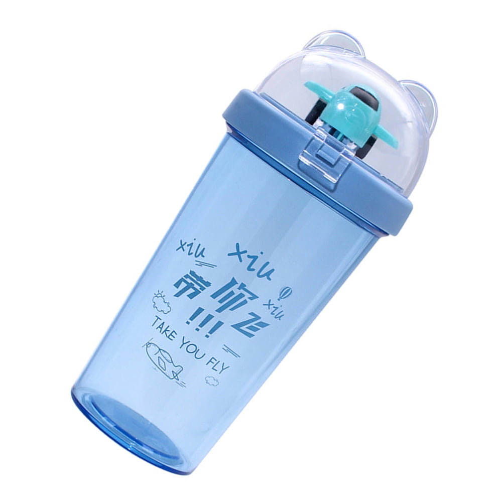 Boys Cute Blue Airplane Kids Travel Water Bottle