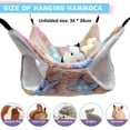 thumbnail image 2 of Dual Layer Squirrel Bed, Hanging Sleep Bag for Cats & Dogs, Cozy Pet Supplies 3-Piece Pet Hammock Set, 2 of 5