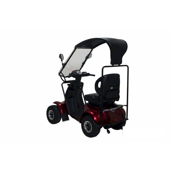 Cozytrikes Fat Tire 4 Wheel Electric Mobility Scooter for Adults – With Detachable Roof, 1000W, 450 Load Capacity