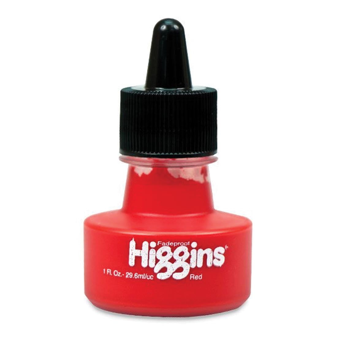 Higgins Pigment-Based Waterproof Drawing Ink Red