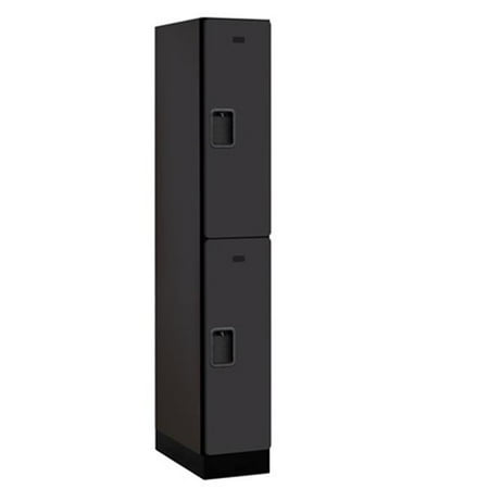 - Salsbury 32161MAH Designer Wood Locker Double Tier - 1 Wide - 6 Feet High - 21 Inches Deep - Mahogany
