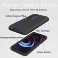 thumbnail image 3 of Para Motorola Moto Edge 2021 Funda Moto Edge 5G UW Funda resistente Defender Funda a prueba de polvo Protección a prueba de golpes 3 en 1 Funda de teléfono resistente para Moto Edge 5G UW/Moto Edge 20, 3 of 5
