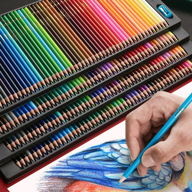 Cheap 72/48/36/24/12 Pcs Color Pencil Set Watercolor Painting Color Pencil  Wood Color Color Pencil for Kids