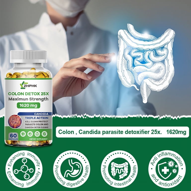 ZHPHK Detox Colon & Body Cleanse supplement Promoting Digestive