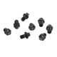 thumbnail image 3 of Juego de tornillos antideslizantes M4 x 5 mm para una mejor tracción, 8 clavijas de pedal de titanio para bicicleta de montaña, color negro, 3 of 8