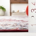 thumbnail image 5 of Safavieh Tucson Nazca Oriental Machine Washable Runner Rug, Light Blue/Rust, 2'6" x 6', 5 of 13