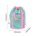 thumbnail image 2 of Darzheoy Mesh Beach Bag Tote Durable Sand Away Drawstring Beach Backpack Swim and Pool Toys Balls Storage Bags Packs, Stay Away from Sand and Water, 2 of 6