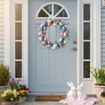 thumbnail image 5 of Easter Wreath for Front Door - 10.6 Inch Bunny and Egg Garland, Artificial Spring Door Hanging Decor, Blue Rabbit Ornaments for Home Party and Wall Display, 5 of 6