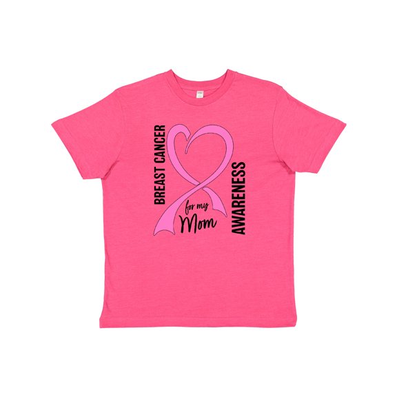 Inktastic Breast Cancer Awareness for My Mom Youth T-Shirt