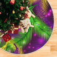 thumbnail image 5 of SKYSONIC Mardi Gras Christmas Tree Skirt Tree Skirt for Holiday Party Home Christmas Day Ornaments 36", 5 of 6