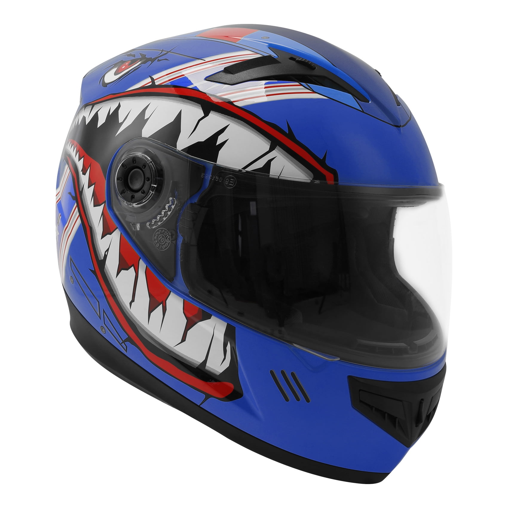 TCMT DOT Full Face Helmet for Kids Youth Flip Up Visor for