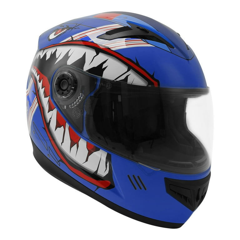 TCMT DOT Full Face Helmet for Kids Youth Flip Up Visor for