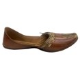 thumbnail image 3 of Punjabi Juti For Men Sherwani Mojari Flat Sandals Handmade Wedding Shoes US 11.5/ EURO 45.5, 3 of 5