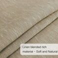 thumbnail image 4 of Turquoize Linen French Door Curtains Privacy Light Reducing Glass Door Curtain with Tieback | Rod Pocket 2 Panel(52" x 72",Taupe), 4 of 6