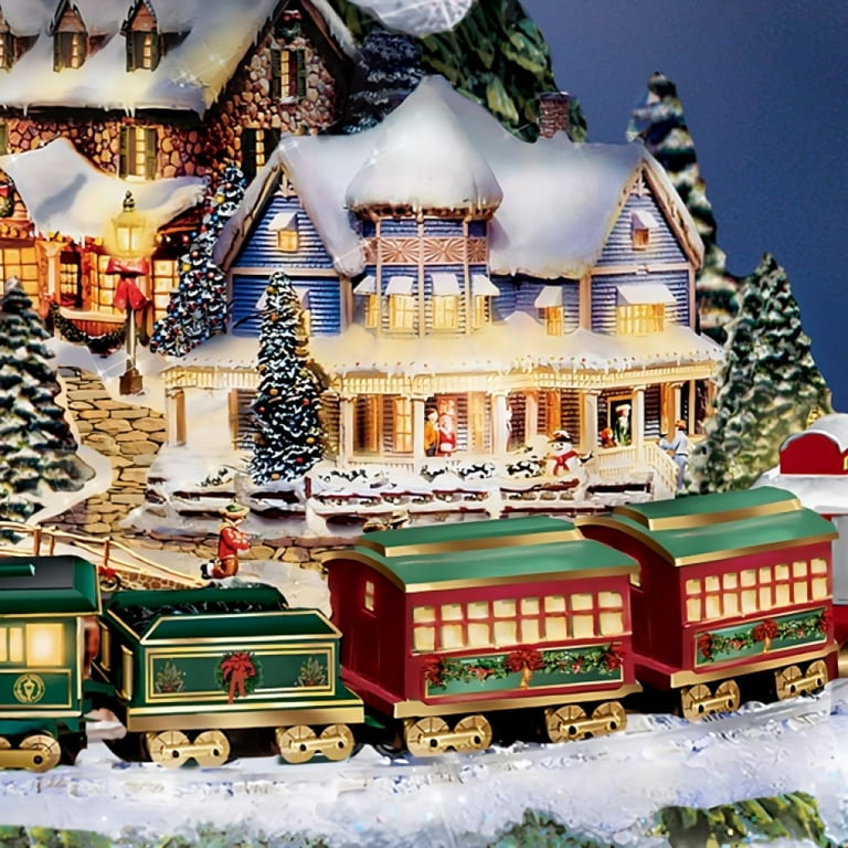 新品未使用「トーマスキンケード クリスマスツリー ワンダーランド エクスプレス」 Bradford Exchange Thomas Kinkade 16