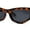 Tortoise Black, variant on Womens Mod Square Cat Eye Thick Plastic Sunglasses All Black
