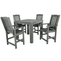 Highwood's 42" x 42" Square 5-pc Lehigh Dining Set - Counter Height, Outdoor, Eco-friendly, Synthetic Wood
