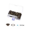 thumbnail image 3 of Kit de 100 juegos de ojales Unique Bargains Bronce 10mm con 3 Herramientas de Instalación, 3 of 7